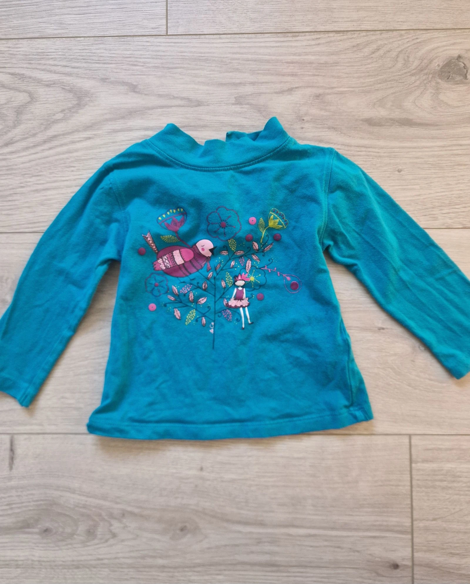 🐦 T‑shirt manches longues – La Compagnie des Petits – bébé fille – 12 mois – bon état